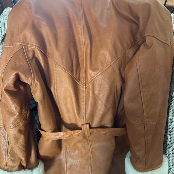 Wilson Leather Hooded Faux Fur Coat XS - Picture 3 of 5